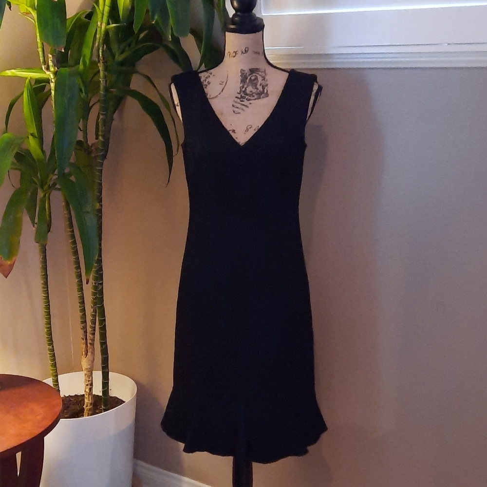 David Meister Classic Vintage Trumpet Lace Dress